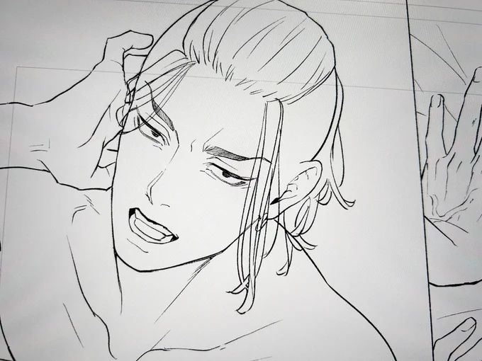 フカンの方が描きやすいなあ...スミ入れるのめんどくていっつも後回しにしちゃう 