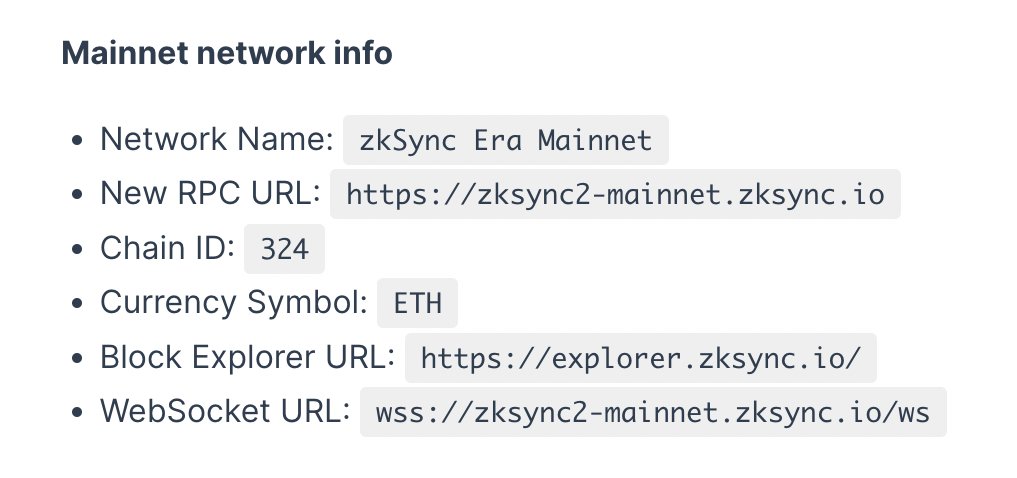 ✅<a href="/zksync/">ZKsync (∎, ∆)</a> ประกาศขึ้น Era Mainnet✅

ตาม Roadmap คือ เราอยู่ขั้นสุดท้ายแล้ว 👀

สิ่งที่ต้องมี :
1️⃣เช็ค Trx : explorer.zksync.io
2️⃣กระเป๋าบนเว็บ (มี Bridge ในตัว) : portal.zksync.io
3️⃣ติดตั้ง Era Mainnet Network : chainlist.org/?testnets=fals…

🟣