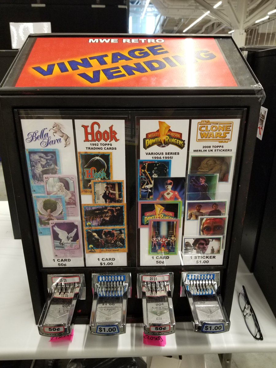 MiniworldEntmt's tweet photo. We are all set-up and ready to go at @FANEXPOCLE! Stop by and see us in booth 215! #fanexpocleveland #cleveland #musicsheets #nonsporttradingcards #vendingmachines #pins #grabbags #conlife #miniworldentertainment https://t.co/2PZtgvbC7Y