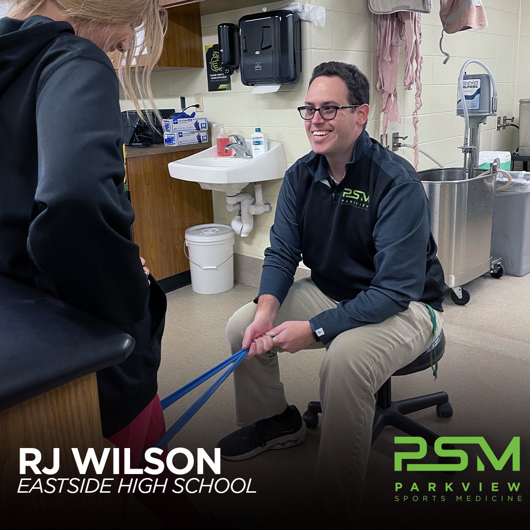 Eastside High School is celebrating National Athletic Training Month by recognizing our Parkview Sports Medicine athletic trainer, RJ Wilson. We thank RJ for all the care he provides for our Blazer student-athletes. #NATM2023 #TheresAnATForThat