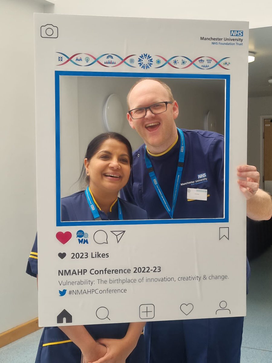 Our fabulous Deputy Director of Nursing @Narinde40612684 and Head of Nursing for Cardiology @krisbailey3 enjoying the Nursing, Midwifery and Allied Health Professional Conference @WythenshaweHosp @MFTnhs #NMAHPConference