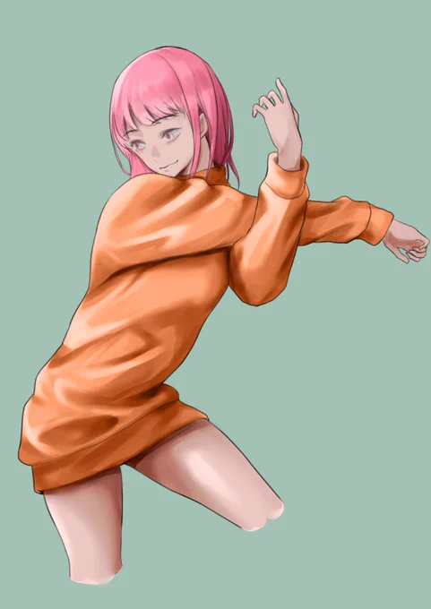 服の素材意識腰のあたり少しだけ納得 