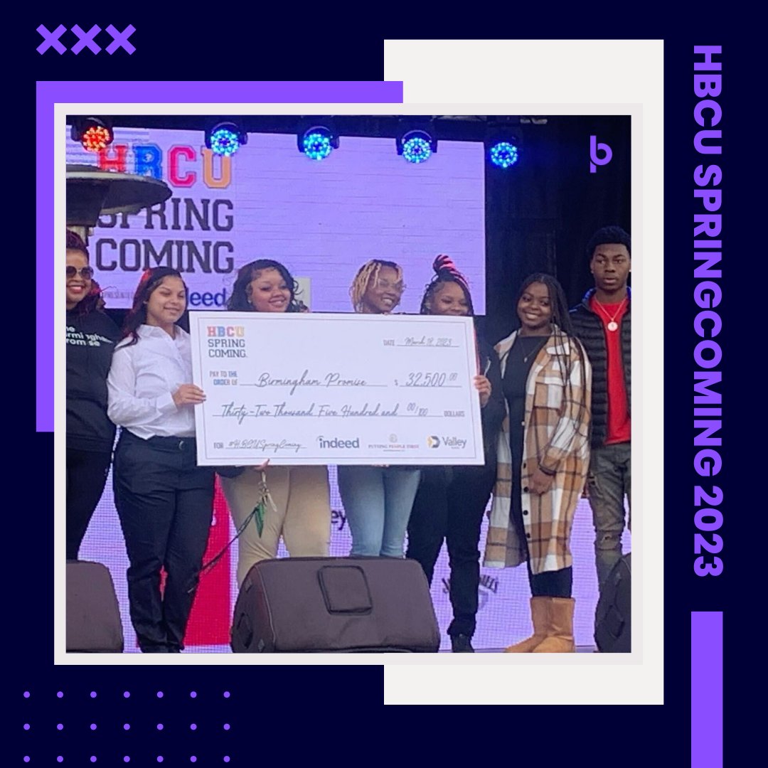 BhamPromise's tweet photo. We had an amazing time at the HBCU SpringComing scholarship ceremony! We love working with this partnership and providing future HBCU graduates with tuition assistance. #HBCUSC23 #HBCUSpringComing #Birmingham https://t.co/gqMV6NhPqS