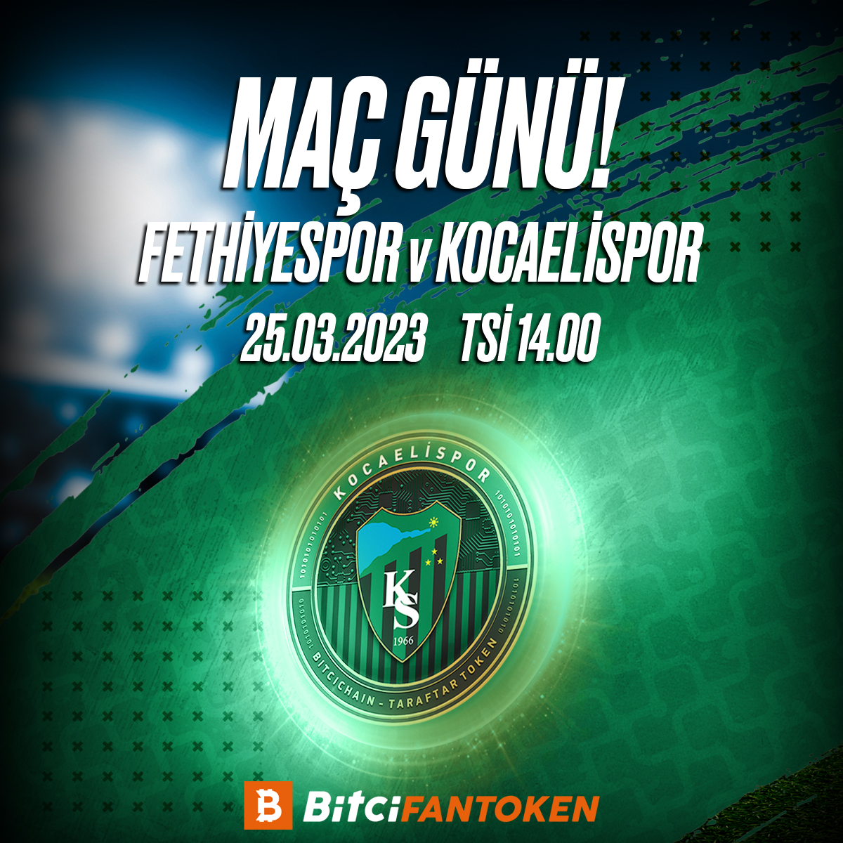Bitci_FanToken's tweet image. 👊Maç Günü!

Fethiyespor 🆚 Kocaelispor

⏰14.00

Başarılar Kocaelispor!

#Bitci #BitciFanToken #KSTT