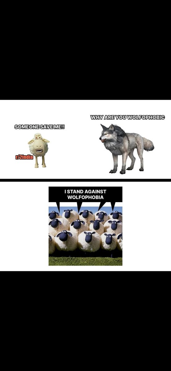 SwadeshiMeme's tweet photo. Are you #Wolfophobic ?  

It's not a phobia if it's a genuine threat. When will people learn this simple truth. https://t.co/gqO1pQbC9z