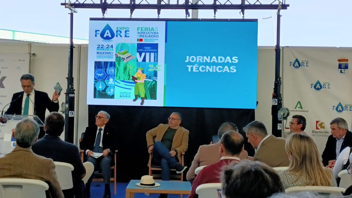 FeraguaRegantes's tweet photo. Feragua ha cerrado su participación en @expofare con la celebración del IV Encuentro de Comunidades de #Regantes, que ha puesto hoy el broche final a esta feria y que se ha centrado en debatir y analizar los “Retos de la gestión de los recursos hídricos en etapas de escasez”. https://t.co/jGAhkHHMuN