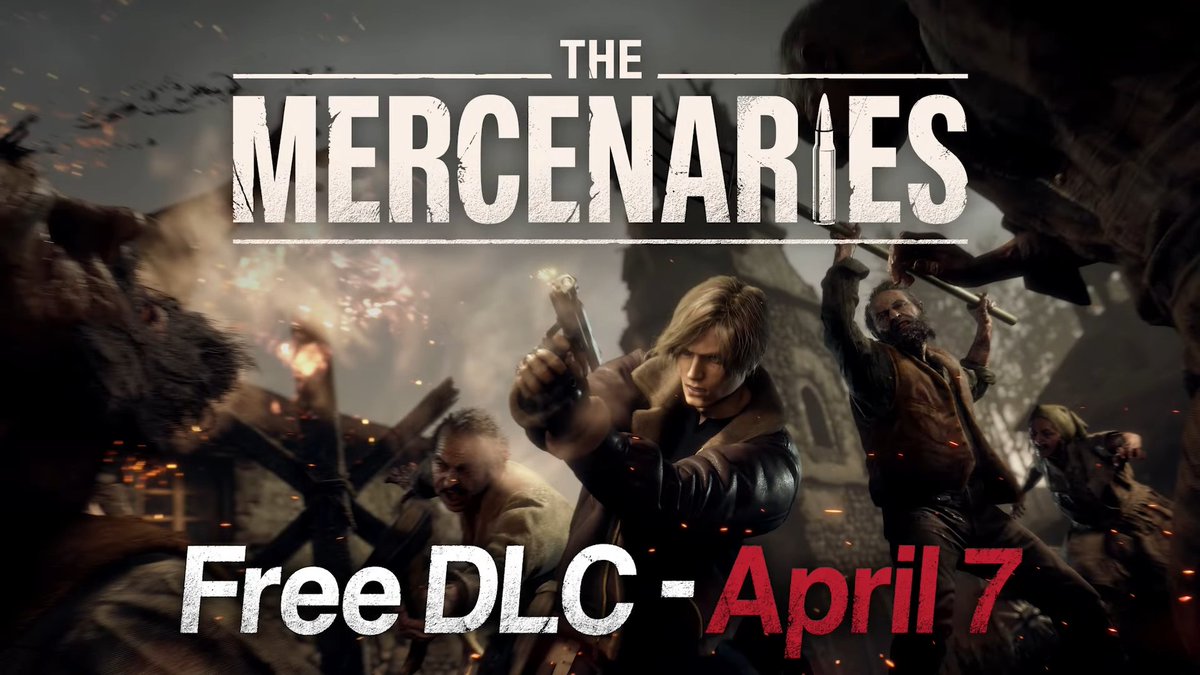 🚨 O famoso modo MERCENÁRIOS chega ao Resident Evil 4 por meio de uma DLC gratuita no dia 7 de abril.