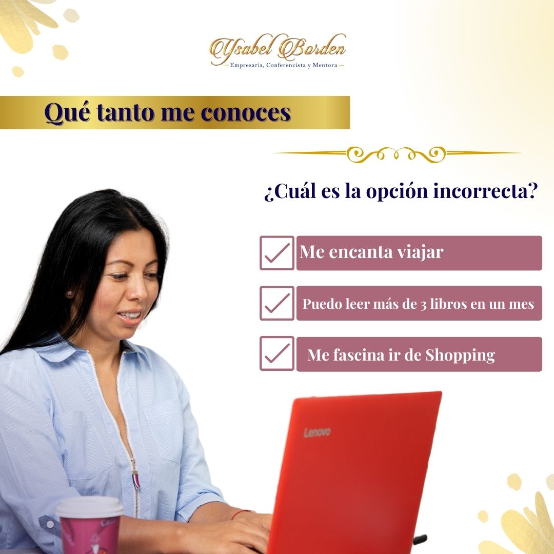 ¿Interactuamos? 😄
Me encanta compartir mis proyectos, resultados, lo que me gusta por aqui. ¡Somos una comunidad súper linda! Por ello, hoy quiero que interactuamos...¿Cuál crees que es la opción incorrecta? 😱🤔

↘️ Estare leyendo los comentarios😊

#ysabelborden #yb #contenido