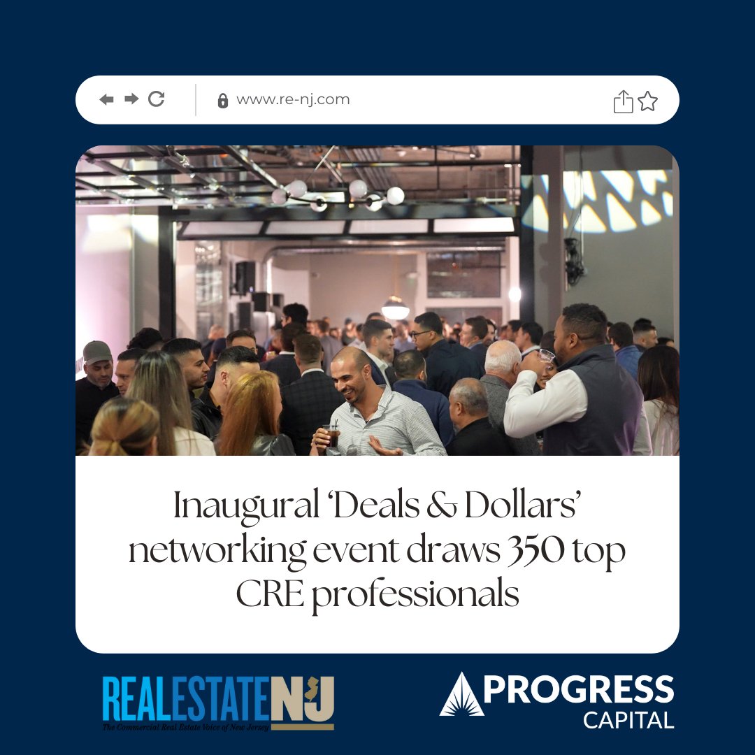 ProgressNJ's tweet photo. Thank you @NewsByRENJ for the article about our Deals & Dollars Event!π²π https://t.co/l9438PR5Q6
#FridayFeeling #networking #event #RealEstate #commercialrealestate #networksuccess https://t.co/07EoDWQ04H