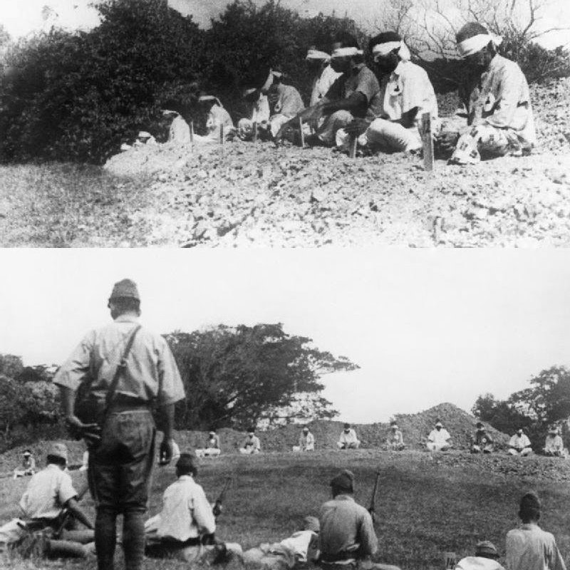 ImtiazMadmood's tweet photo. Japanese troops using Sikh British Indian Army PoW's as target practice, 1942. https://t.co/zpUKLBZ4Kd