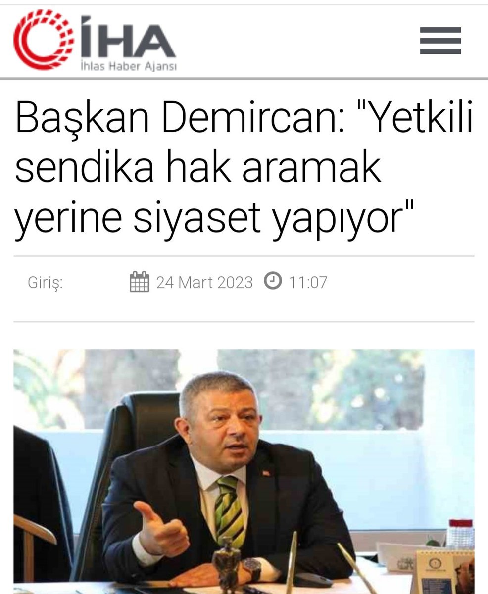 Genel Başkanımız Sn. Togan DEMİRCAN'ın gündeme ilişkin basın açıklaması:

iha.com.tr/izmir-haberler…