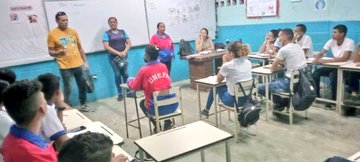 UnefaVrrOrienta's tweet photo. El equipo de #ASYPC de la UNEFA Núcleo Anzoátegu
@Anzoateguii #ExtensiónPuertoPiritu realizó visita a las aulas de clases para dar a conocer los diferentes grupos estables de la universidad y fortalecer el proceso de captación de nuevos talentos. https://t.co/UUaMT6u3lk