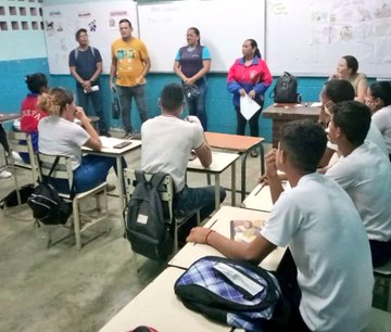 UnefaVrrOrienta's tweet photo. El equipo de #ASYPC de la UNEFA Núcleo Anzoátegu
@Anzoateguii #ExtensiónPuertoPiritu realizó visita a las aulas de clases para dar a conocer los diferentes grupos estables de la universidad y fortalecer el proceso de captación de nuevos talentos. https://t.co/UUaMT6u3lk
