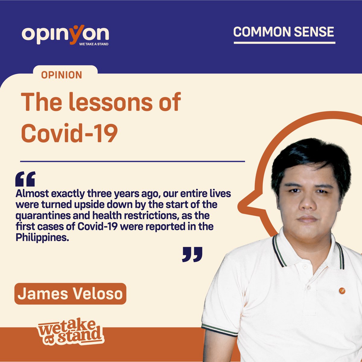 OpinYonNews's tweet photo. Almost exactly three years ago, our entire lives were turned upside down by the start of the quarantines and health restrictions, as the first cases of Covid-19 were reported in the Philippines.

Read more
https://t.co/VXDlyIrvK6

#OpinyonColumnists https://t.co/WGYNQgx7QF