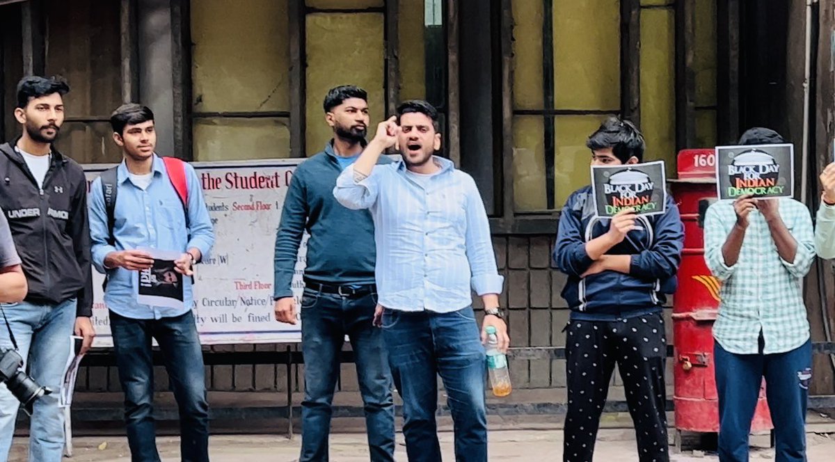 Today weburnt Modi’s effigy to show anger against the government of India and in solidarity with Rahul Gandhi Ji facing a jail term in a defamation case which led to his candidacy termination from Parliament of India.