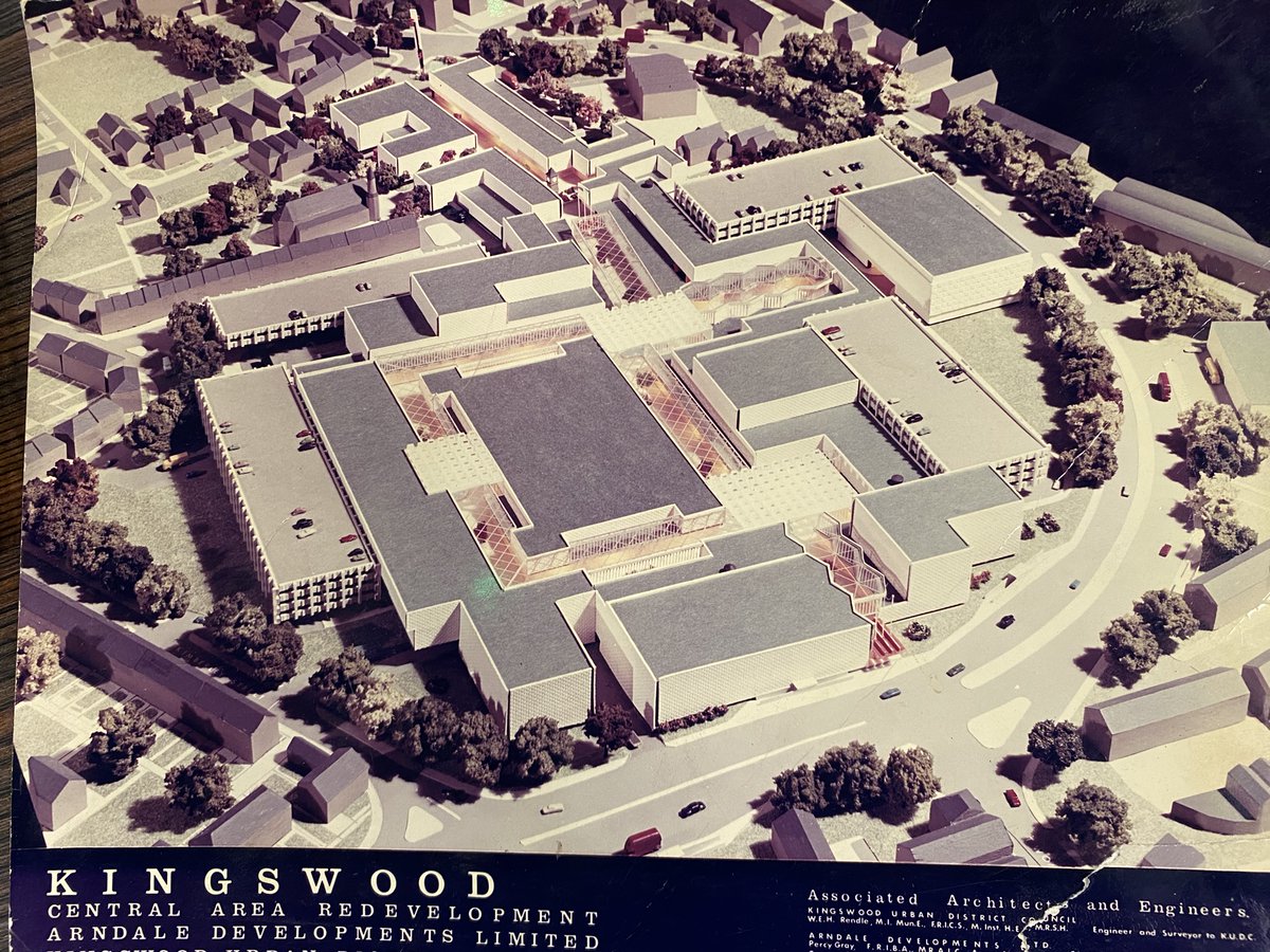 thorparchiveaub's tweet photo. A model of the proposed Kingswood shopping centre (an Arndale development), made by Thorp in the early 1970s. https://t.co/WArarwH3s7