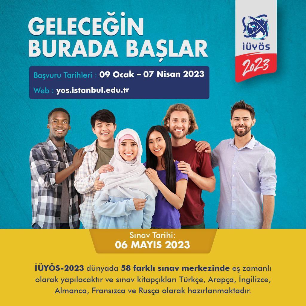 istuniresmi's tweet photo. İstanbul Üniversitesi, Türkiye’de üniversite eğitimi almak isteyen uluslararası öğrencilere yönelik olarak 39 ülkede ve 58 sınav merkezinde Uluslararası Öğrenci Sınavı (İÜYÖS) yapacak. Sınava ilişkin detaylar için 👉🏼 https://t.co/JhgH8blZIJ https://t.co/DeFsfjlqfP