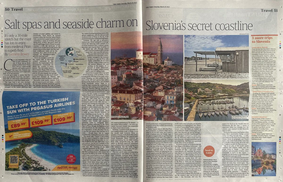 Visit__Croatia's tweet photo. If you’re heading to Istria this year, consider popping over the border to experience the Slovenian Istria too! Here’s a nice piece on what to expect from Slovenia’s small bit of coastline (about 30 miles long): https://t.co/nRePmSEV2x