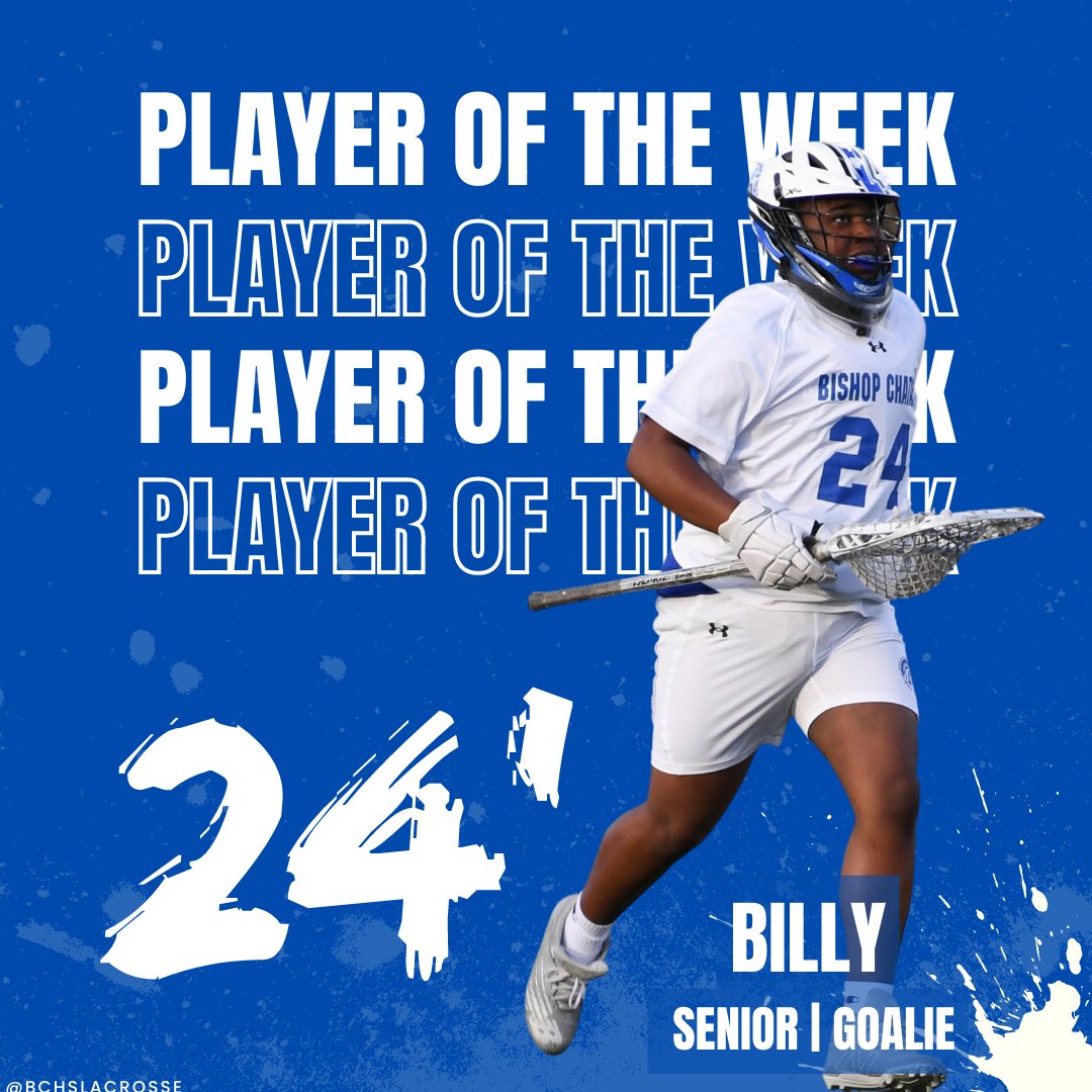 BCHStrojanlax's tweet photo. 💙Trojan Player of the Week!⁠💙
⁠
Congratulations to Senior and Goalie, Billy N.‼️
⁠
Keep up the GREAT work! 💯🔥🥍⁠
⁠
#bchslax #bchstrojans #laxplayer #lax #lacrosse #lacrosselife #playeroftheweek ⁠ https://t.co/lIiFjyXMx4