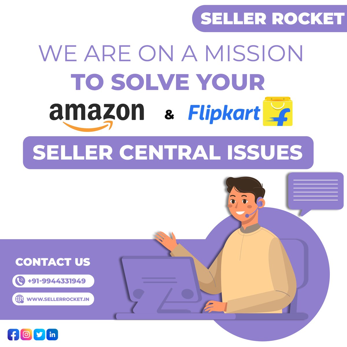 SellerRocket1's tweet photo. It's important to monitor your Seller Central Account regularly, If you're experiencing issues that you can't resolve on your own. We are on a Mission to Solve that, We don't hesitate to Contact Us.

For more information browse: https://t.co/s8nfkQlbxr 

#sellerrocket https://t.co/Zt2s9IKjKu