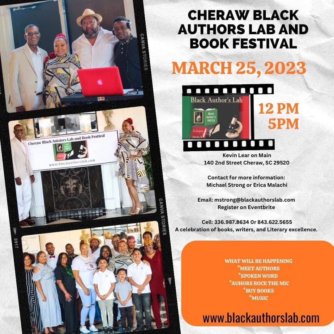 LeesPress's tweet photo. Our Founder Dr. Lee will be one of the presenters tomorrow in Cheraw, SC at the 2023 Cheraw Black Authors Lab and Book Festival. The event is from 12pm - 5pm. https://t.co/CW4VLUBhZd