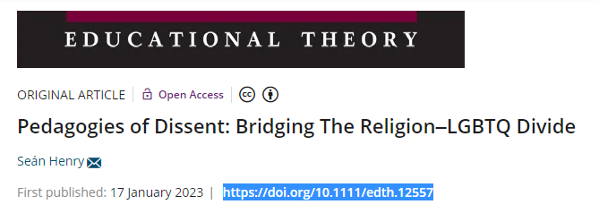 #ResearchPublication
'...pedagogies of dissent require theological content that.... is explicit in its rejection of heteronormativity through a sensitivity to the lived experiences of #LGBTQ people.'

Access our research via research.edgehill.ac.uk
#EHUResearch @seandhenry