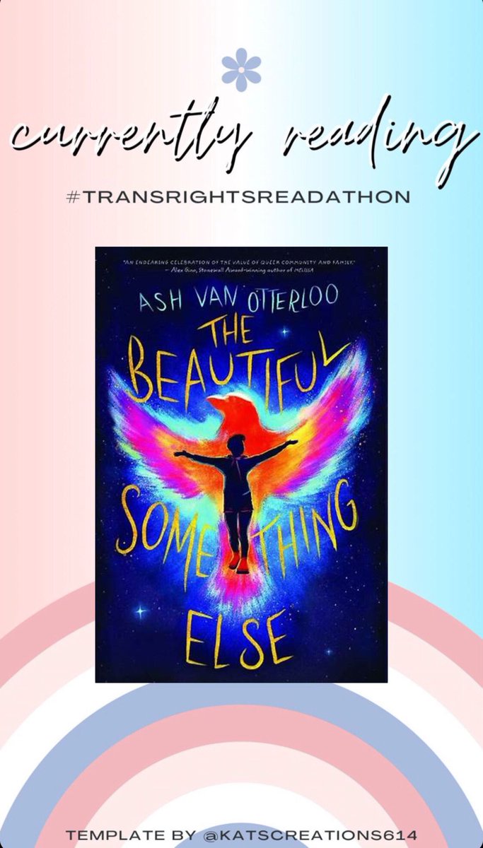 So excited to dig into “The Beautiful Something Else” for the #TransRightsReadathon today!!! Thanks @AshVanOtterloo for the ARC.
We’re donating to A Place for Marsha for every book we finish. Join us!
aplaceformarshaofficial.org