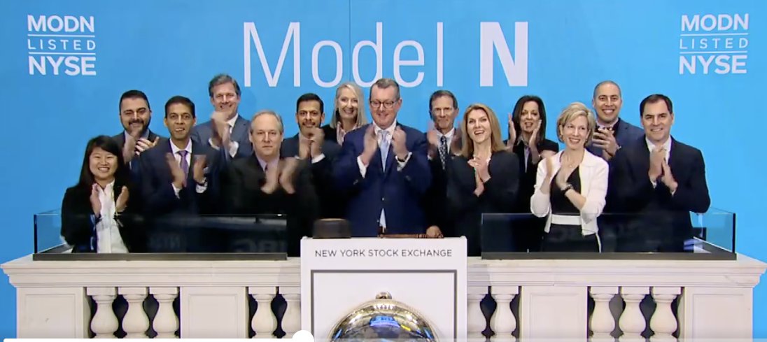 ModelN's tweet photo. And, it's a wrap! #ModelN rings the opening bell at the @NYSE on March 24, 2023. Congratulations to the entire Model N community of employees, customers, and partners! #IPOanniversary #oneteamonedream #ModelNlife #Nfactor https://t.co/BpE3eDGp0r