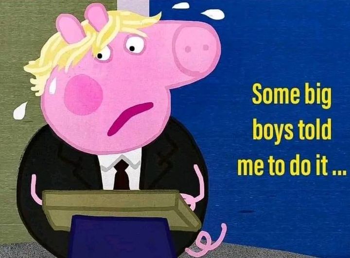 This little piggy certainly didn't stay at home.....

#BorisJohnson #BorisTheLiar #BorisJohnsonHearing #BorisJohnsonOut #Boris #BorisIsALiar