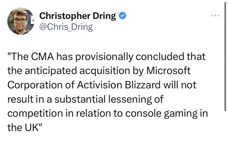 I want to thank Jim Ryan, because when he said he don’t want a new COD ...