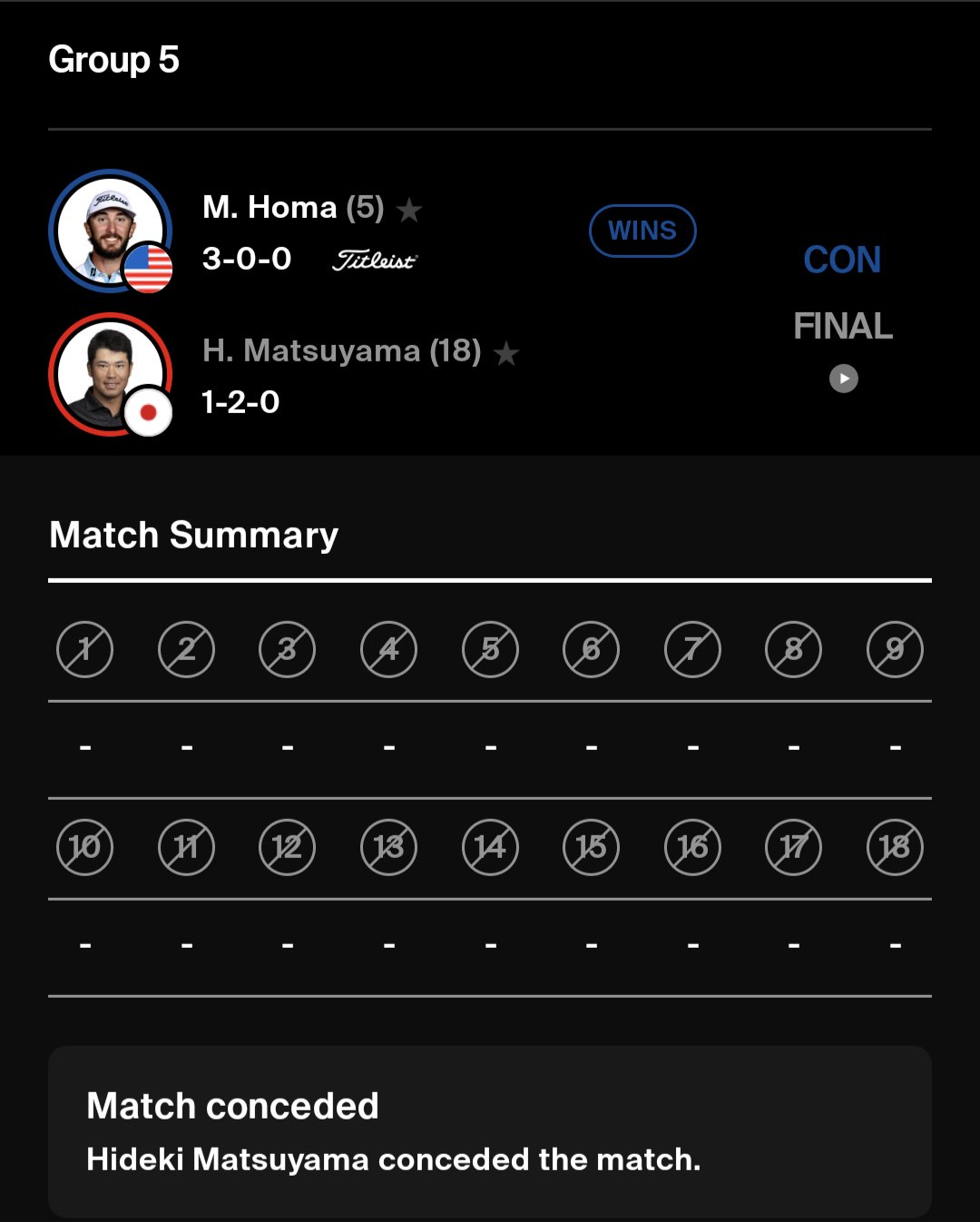 GOLF INJURY REPORT on Twitter "Hideki Matsuyama *Q* (Neck/Back