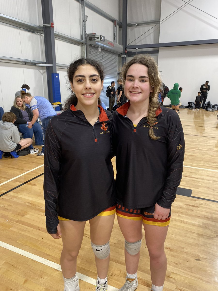 ALWrestlingClub's tweet photo. Good luck to Rejan &amp; Hattie wrestling at the @NHSCA High School Nationals in Virginia Beach!

#ShoregalsAreAlwaysTough https://t.co/FwKmi3lxh7