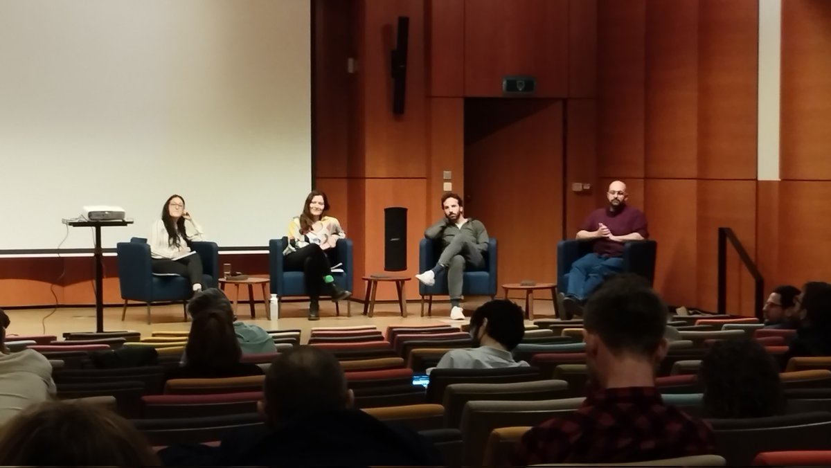TheoAiolfi's tweet photo. The final panel I attended before the closing keynote focuses on anti-populism. Great range of complementary papers by Savvas Voutyras, Sebastian Ronderos, Raylene Abdilla and of course the amazing @JanaGoyvaerts who is also the best organiser we could have wished for #DTWF2 https://t.co/XCY5nXHZ2B