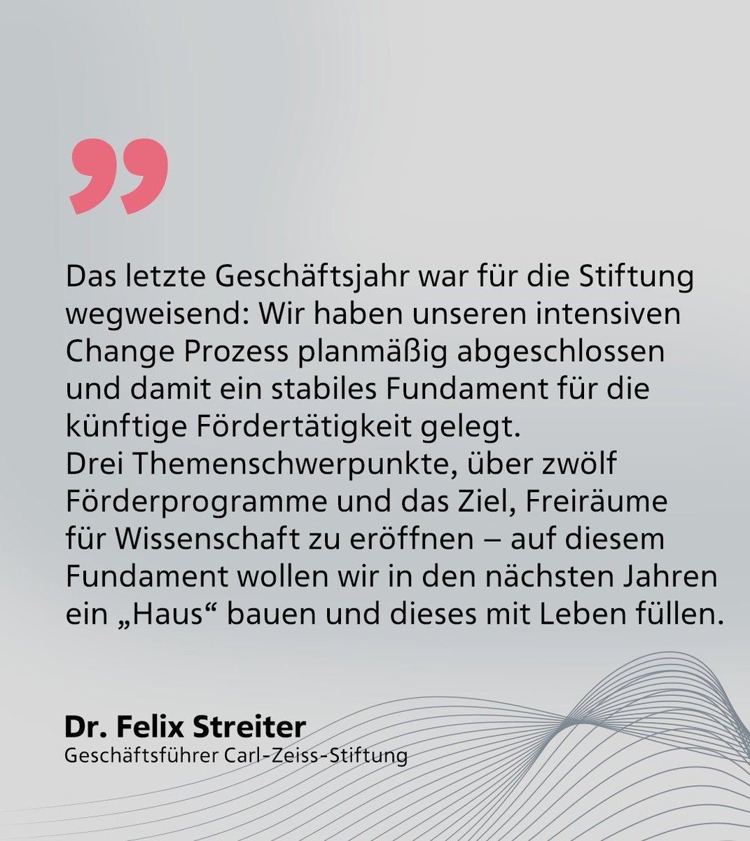 CZ_Stiftung's tweet photo. Die #CarlZeissStiftung hat in den vergangenen drei Jahren einen umfassenden #ChangeProzess durchlaufen. Im aktuellen #Interview mit #CZS Geschäftsführer Dr. @FelixStreiter geht es um Ziele, Erkenntnisse und Herausforderungen dieses Prozesses.
https://t.co/wAGbbvFIw3 https://t.co/m4k3rsrTFy