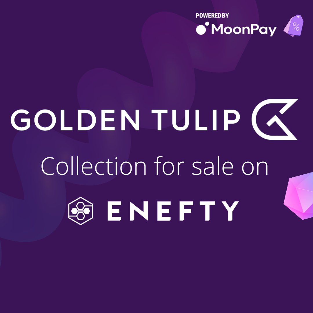 EneftyApp's tweet photo. Sale is LIVE!
Golden Tulip's exclusive NFT collection on Enefty. Limited edition of 20 unique NFTs (100 GEL/36 EUR each)
Powered by @MoonPay, no crypto needed💳
Perks: 
🌟Free access to events for a year
🌟10% off room bookings &amp; restaurant
Get yours now - link in the comments https://t.co/ViByM3TbWQ