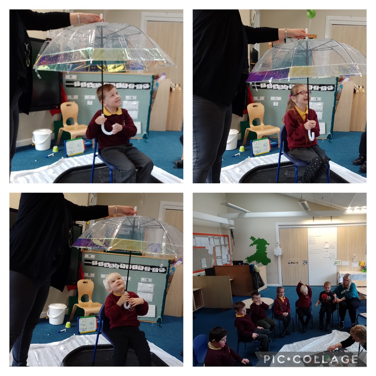 YsgolPenCoch's tweet photo. Yellow class loved bucket therapy this week. #ypc #yellowclass https://t.co/uPzTBBellr