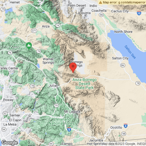 3.51 earthquake 9km SSW of Borrego Springs, CA at Fri Mar 24 06:45:13 PT. earthquake.usgs.gov/earthquakes/ev…
