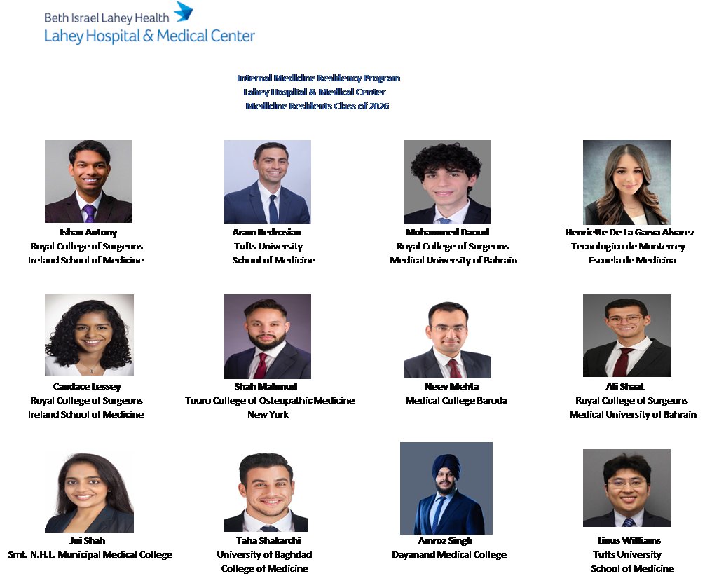 Sarju Ganatra, MD, FACC (@sarjuganatramd) on Twitter photo We welcome our incoming class of a brilliant and diverse group of #internalmedicine residents <a href="/LaheyMedicine/">Lahey Medicine</a> <a href="/LaheyHospital/">Lahey Hospital</a>
Kudos to our PD <a href="/robroyfaust/">Rob Faust</a> & team for their relentless efforts
Current residents, fellows & all faculty are excited to be a part of your journey We welcome our incoming class of a brilliant and diverse group of #internalmedicine residents <a href="/LaheyMedicine/">Lahey Medicine</a> <a href="/LaheyHospital/">Lahey Hospital</a>
Kudos to our PD <a href="/robroyfaust/">Rob Faust</a> & team for their relentless efforts
Current residents, fellows & all faculty are excited to be a part of your journey