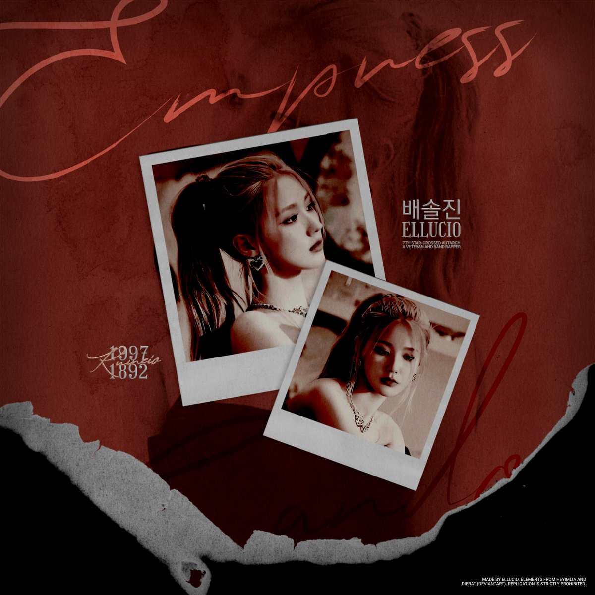 ㅤ
ㅤ
     ⋆        배솔진,       ELLUCIO.⠀
     Not    a     new    account
     Nor       new         to       rp.
     Like    and    retweet    to
     be mutuals ———– 왕녀
ㅤ
ㅤ