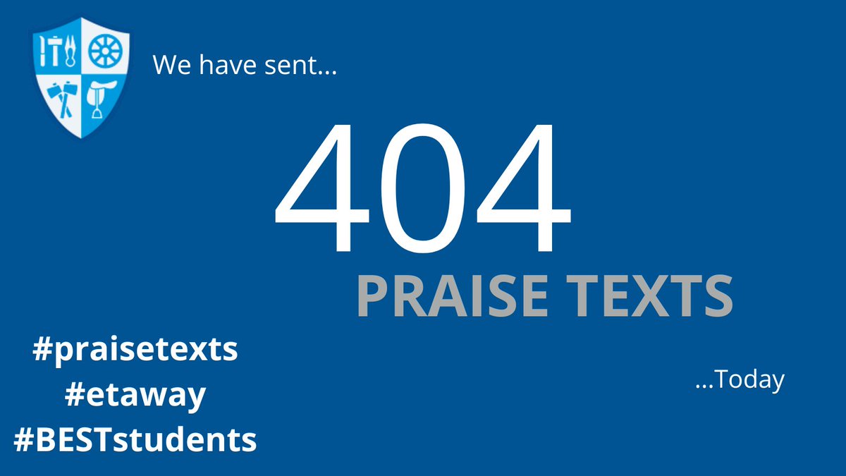 EtonburyAcademy's tweet image. We are aiming high this week, an AMAZING week for praise texts. Well done to our students! 👏👏
#etapraisetexts
#etaway
#beststudents