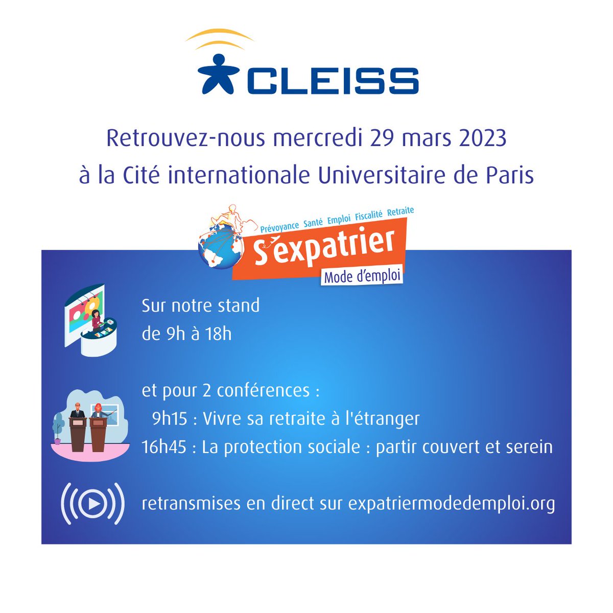 Rendez-vous mercredi prochain ! cleiss.fr/actu/2023/2303…