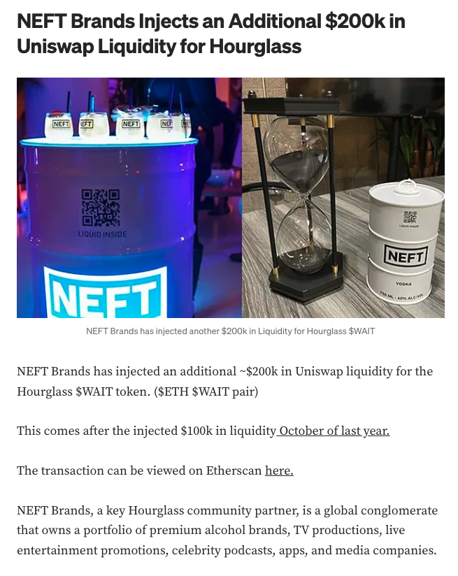 CryptoMatt87's tweet image. GM #TIMEKEEPERS

$WAIT #NEFTBrands #HOURGLASS