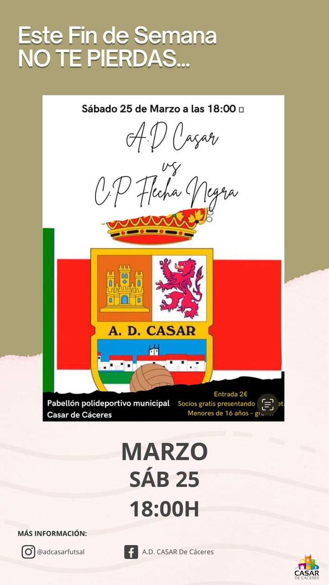 Casar de Cáceres tweet media