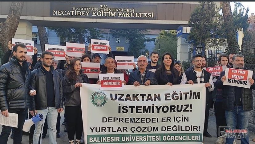 #Erolozvaristifa UZAKTAN EĞİTİM İSTEMİYORUZ‼️