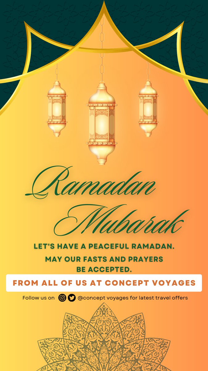 conceptvoyages's tweet photo. #RamadanKareem #RamadanMubarak
#Ramadan https://t.co/vqQ2DG32CA