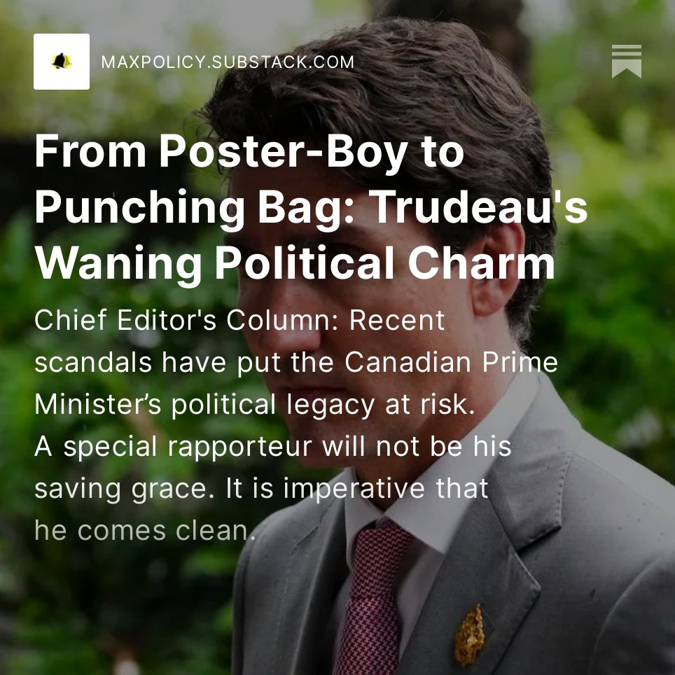BellNewsletter's tweet photo. LATEST: "In the early days of his career, Trudeau was poised to be a positive disruptor to the political system. Today, he embodies a shadow of that firebrand spirit."

Read our Chief Editor's take on PMJT's mishandling of foreign interference concerns: https://t.co/Xb9K415YQk https://t.co/nwW6k9BfdD