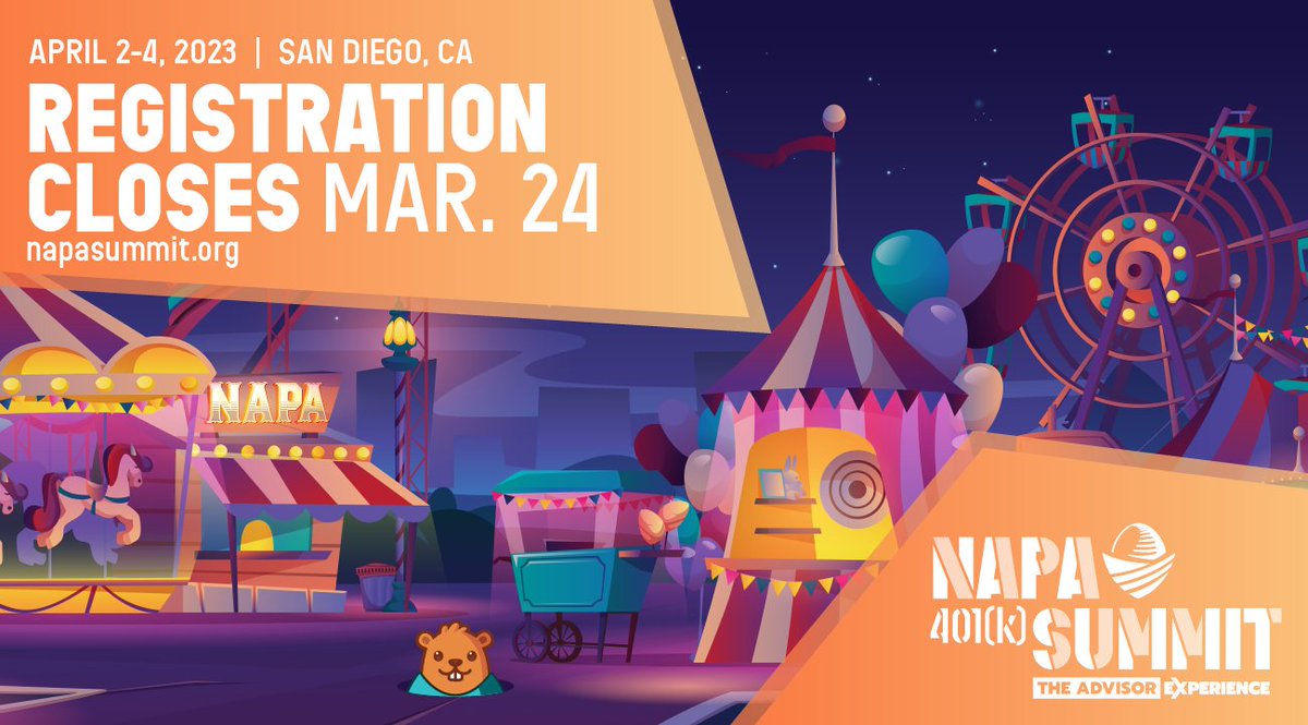 Registration closes for the #NAPA401kSummit today! Are you in?