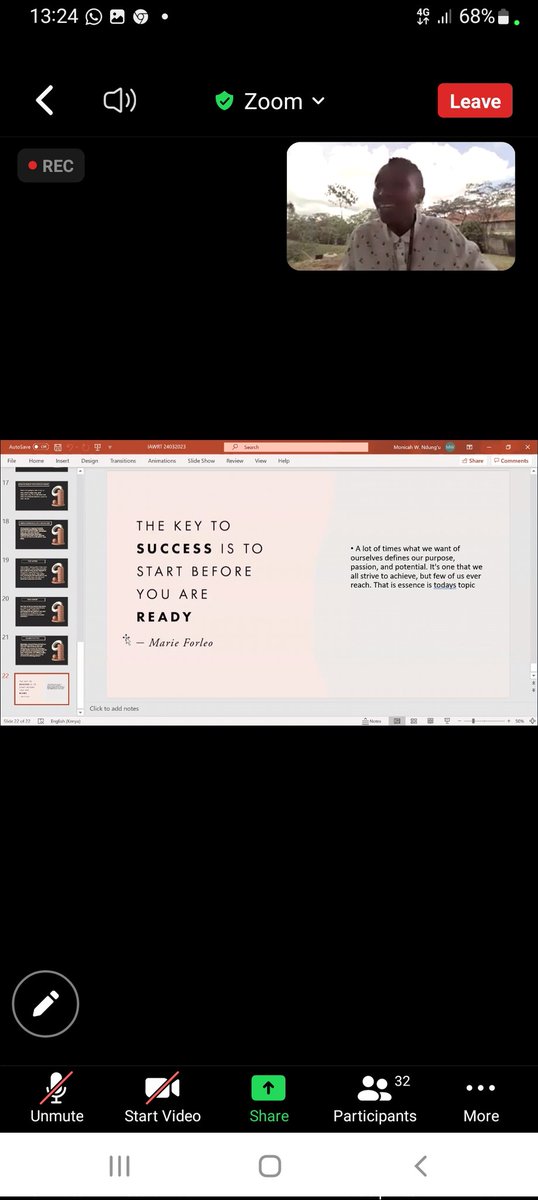 Finally, the key to Greatness...
Thanks <a href="/nakitare/">Racheal  Nakitare</a> <a href="/josebigg/">Josephine Karani</a> for organizing such sessions for us through <a href="/IawrtK/">IAWRT-Kenya</a> Actually we are getting to learn new things in our Media Profession <a href="/jnangila/">Joan Nangila</a> <a href="/masinde_purity/">Purity Masinde</a>
<a href="/MillyKubai/">Millicent Kubai</a>
#FutureOfWork 
#FemaleJournalistsMentorshipKE 
<a href="/APC_News/">APC</a>