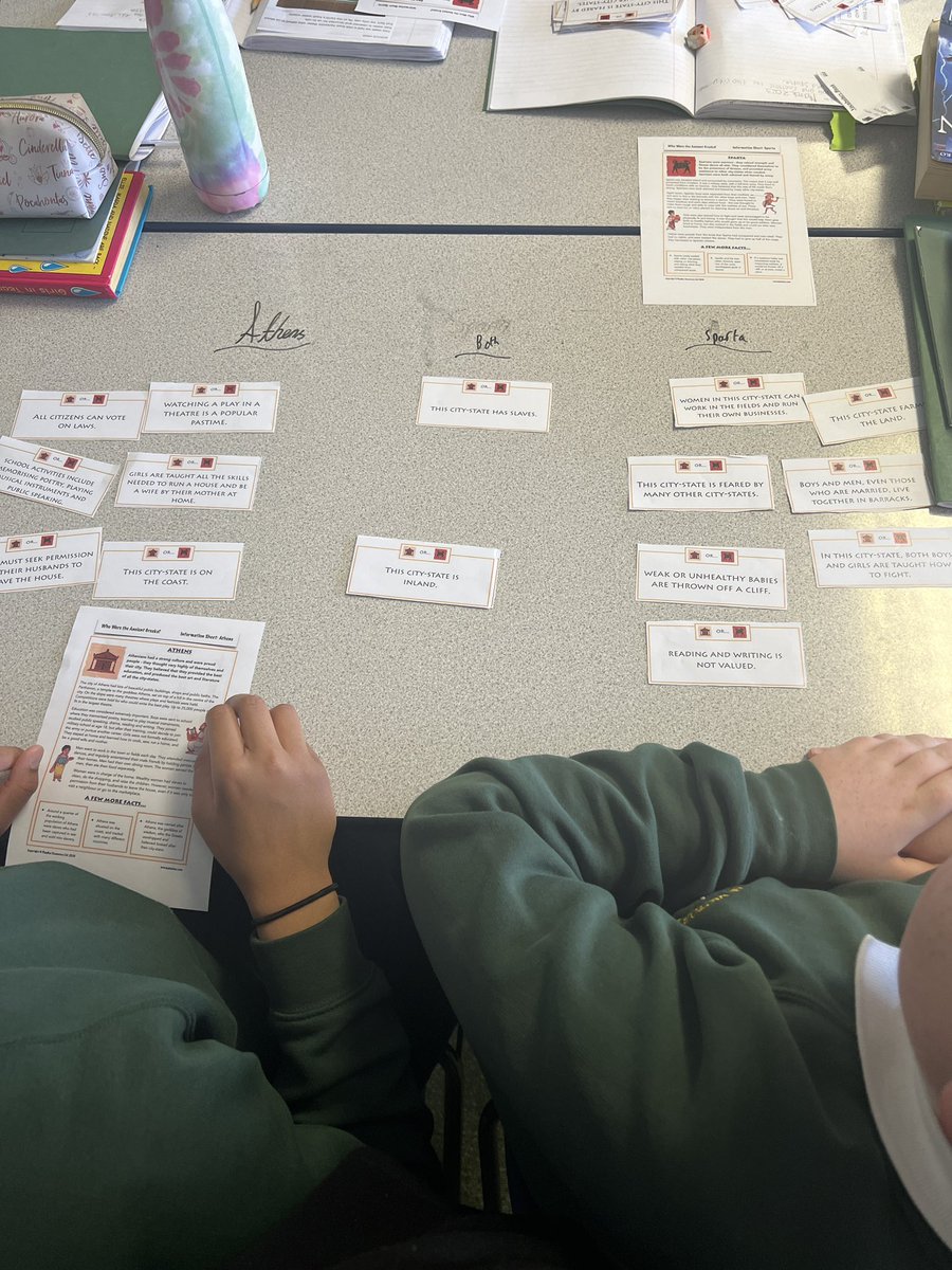 olvschool's tweet photo. Y5 have been comparing the city-states Athens and Sparta. Most of us have decided we would rather be Athenian - excellent discussions being hadππ» #OLVhistory #athensorsparta @bcw_cat https://t.co/H3UXAsxi9S