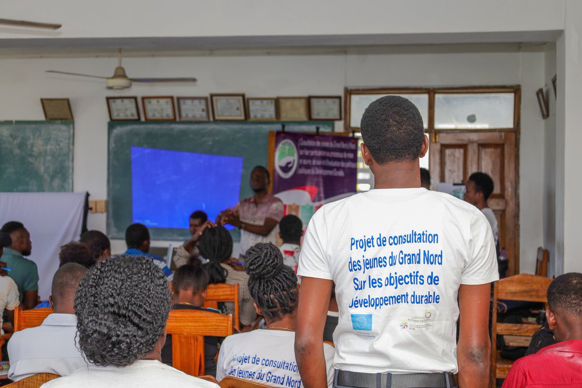 fairworldbuilde's tweet photo. Discussion autour des ODD avec les jeunes étudiants de la Faculté de Droit de Fort-Liberté dans le cadre du projet de consultation des jeunes du Grand Nord sur les ODD avec le soutien de l'IFDD, organe subsidiaire de l' @OIFrancophonie https://t.co/xfqSmvyogR